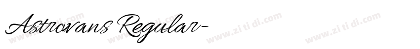 Astrovans Regular字体转换